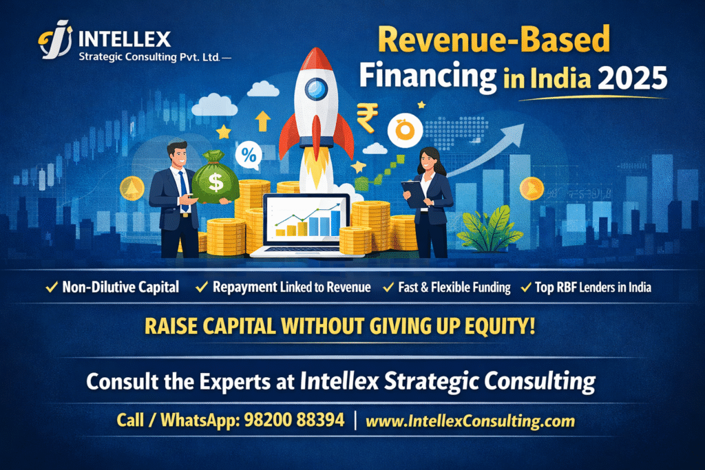 Revenue Based Financing in India (2025): Top Lenders, Terms, Eligibility.. - How Intellex Strategic Consulting Helps You Raise Capital Faster..