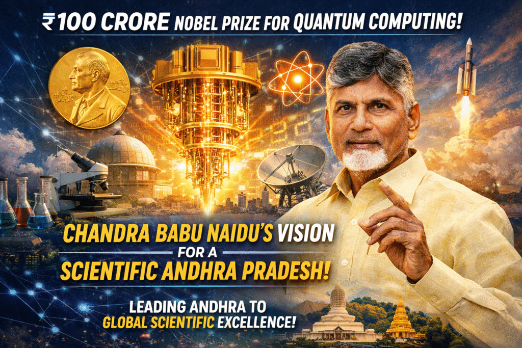 ₹100 Crore for a Nobel Prize: Why Chandra Babu Naidu Is Thinking Decades Ahead of Indian Politics.