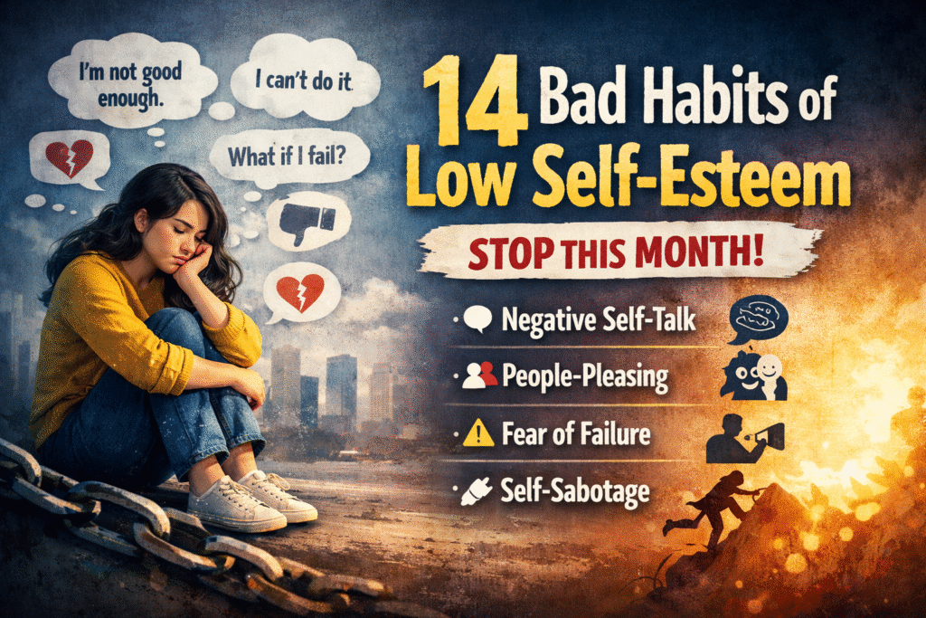 14 Bad Habits of Low Self-esteem that You Must Stop now and Beyond