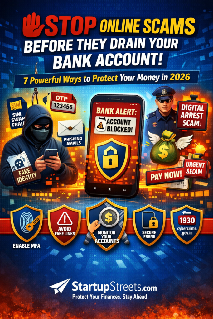 Stop Online Scams Before They Drain Your Bank Account: 7 Powerful Ways to Protect Your Money in 2026.