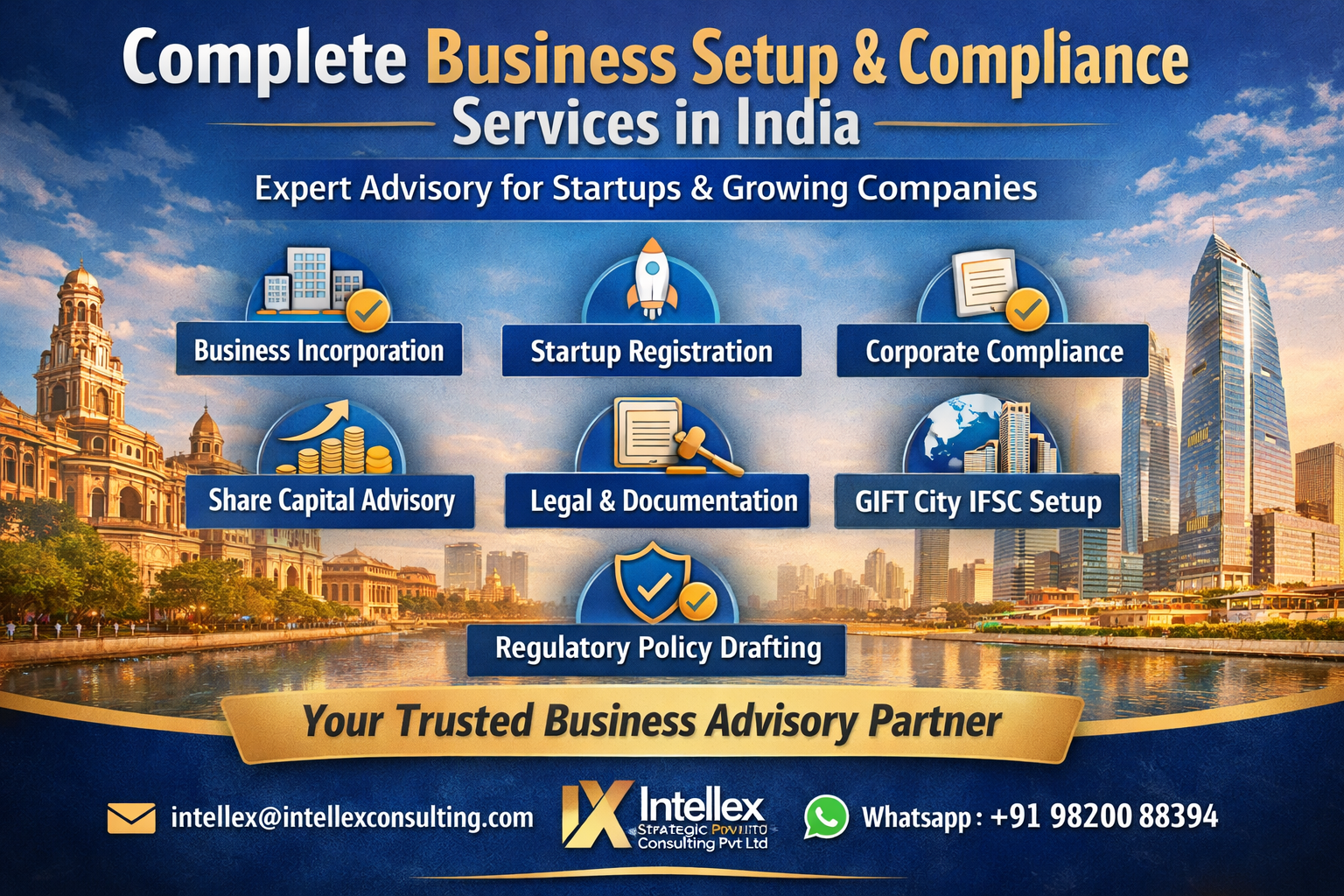 Complete Business Setup & Compliance Services in India - Expert Advisory for Startups & Growing Companies.